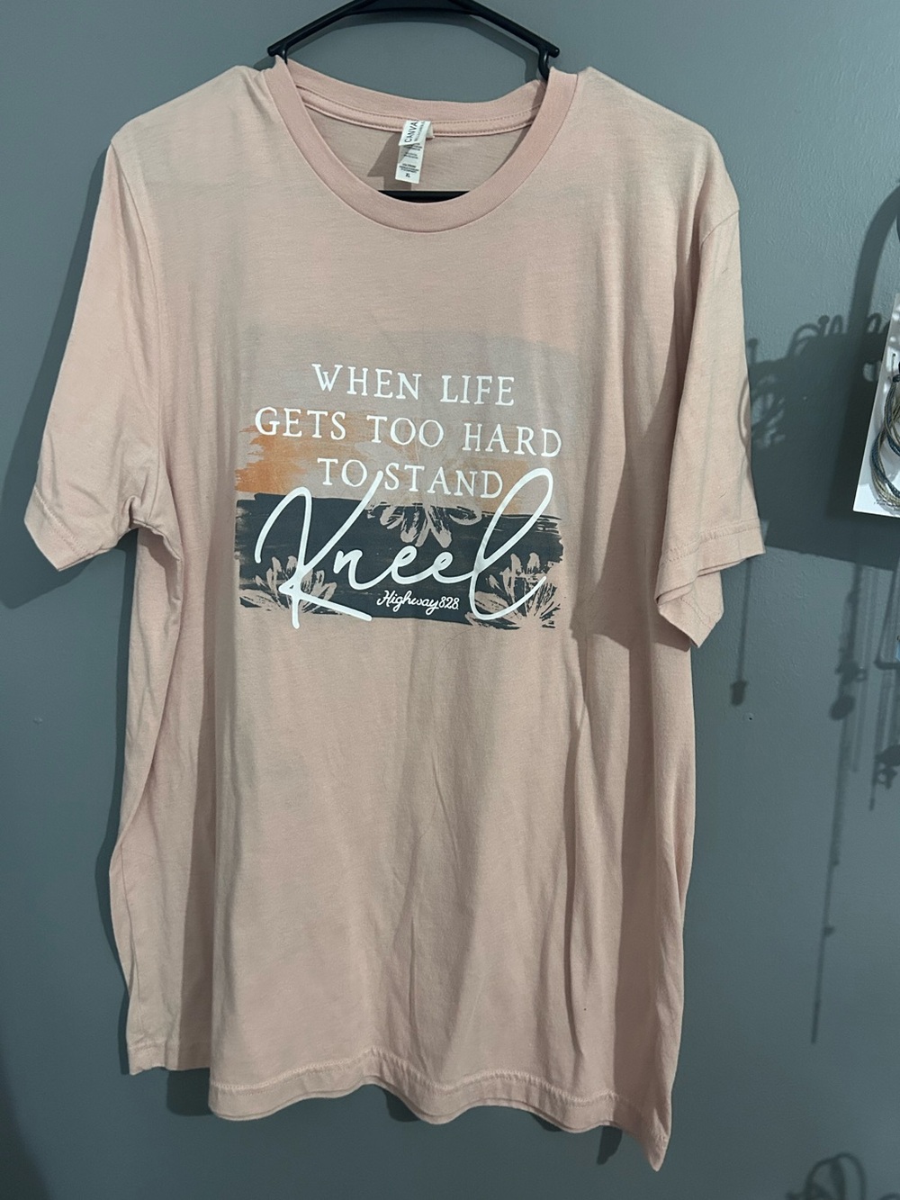 Pink Graphic Tee - When Life Gets Too Hard To Stand